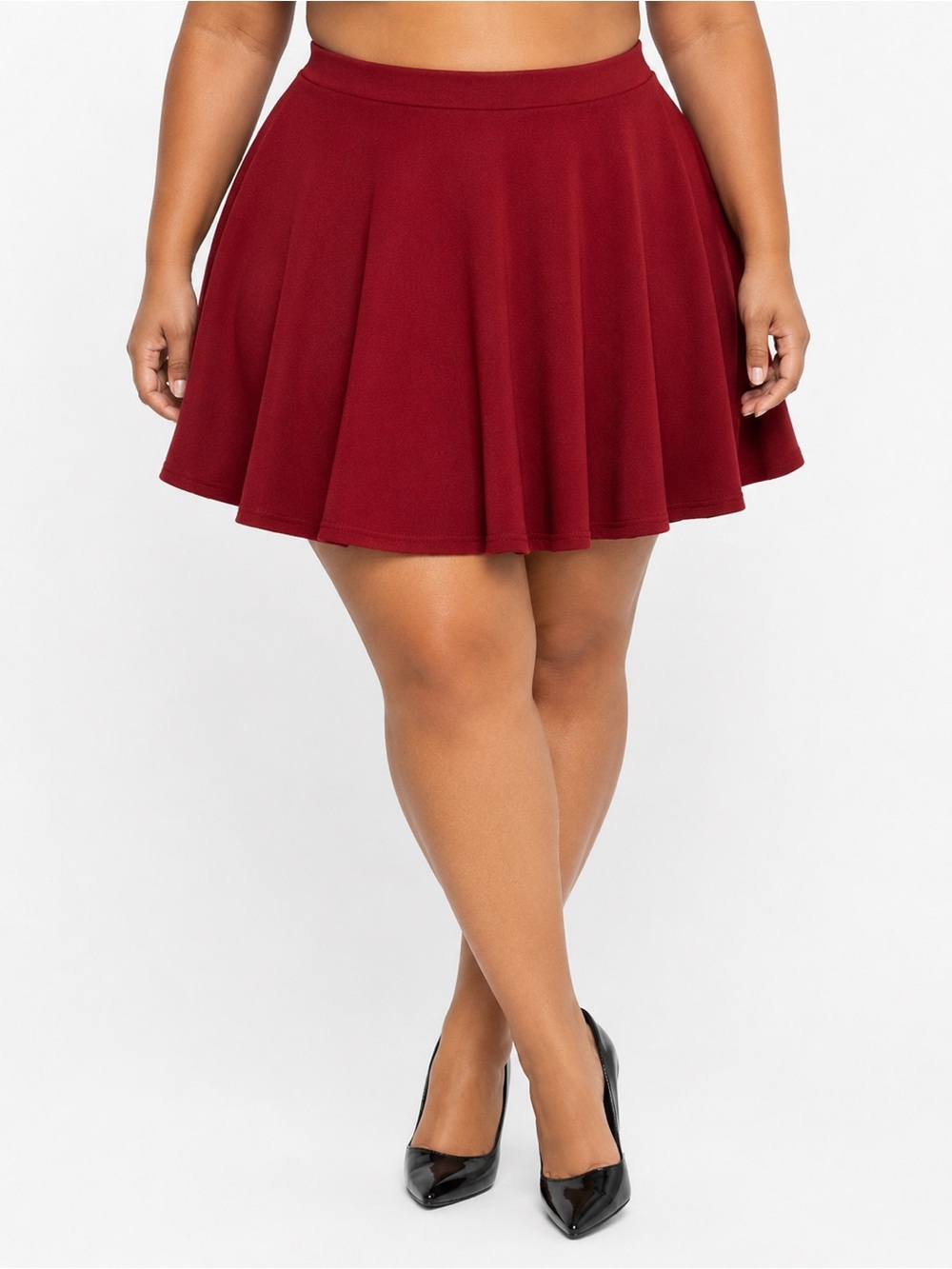 Source Unknown Wine Circle Skirt